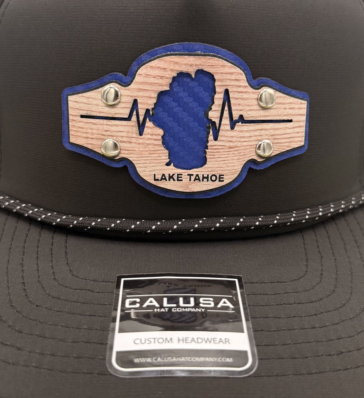 Heartbeat of Lake Tahoe™ Dual-Layer Leather Patch Hat