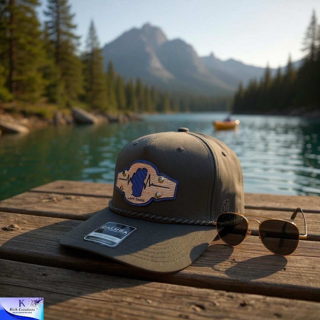 Heartbeat of Lake Tahoe™ Dual-Layer Leather Patch Hat