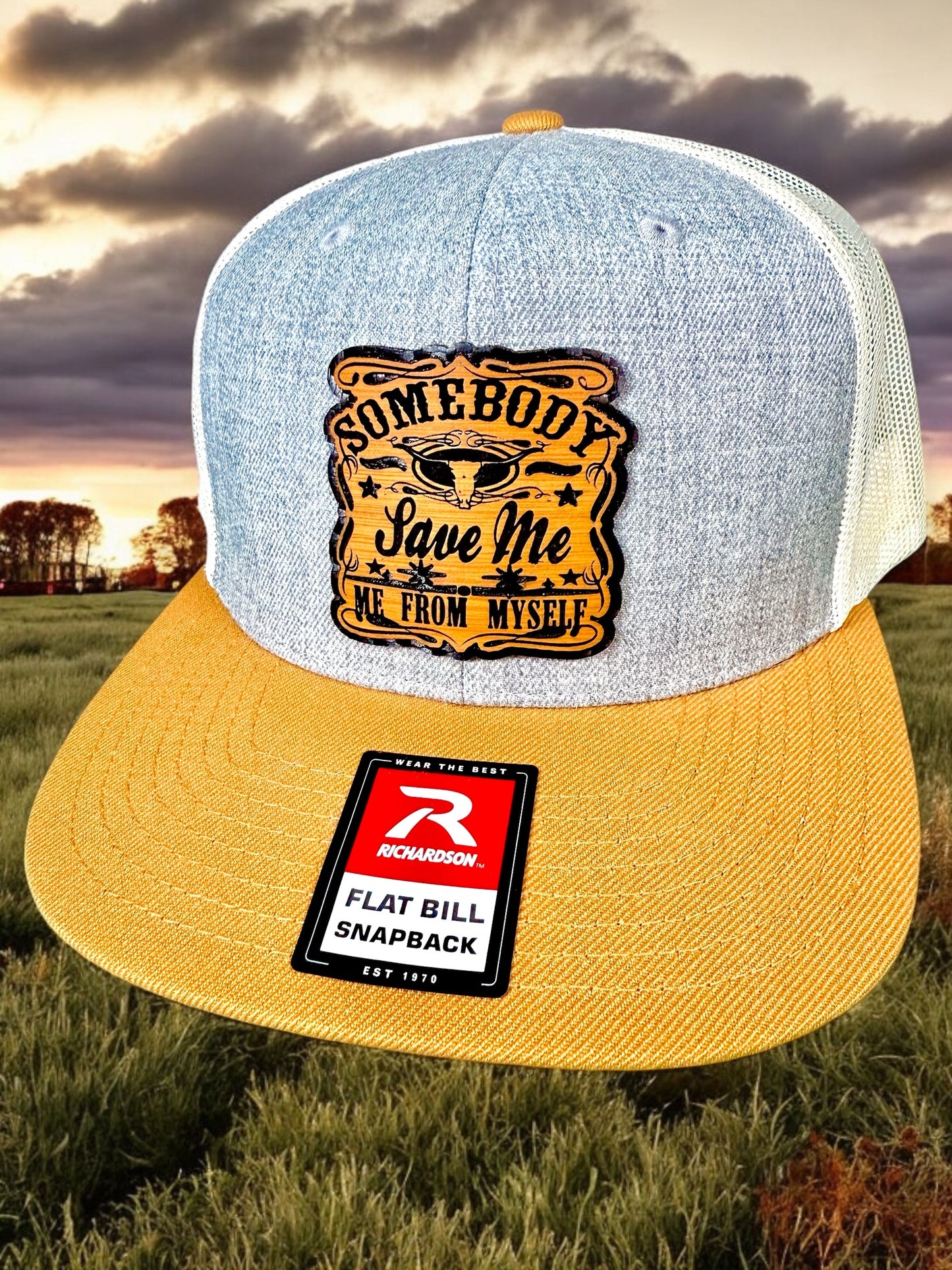 Somebody Save Me Trucker Snapback Hat