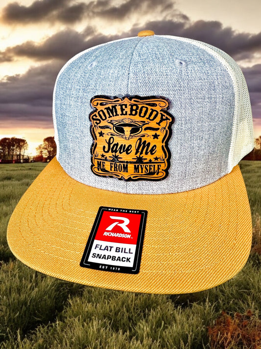 Somebody Save Me Trucker Snapback Hat