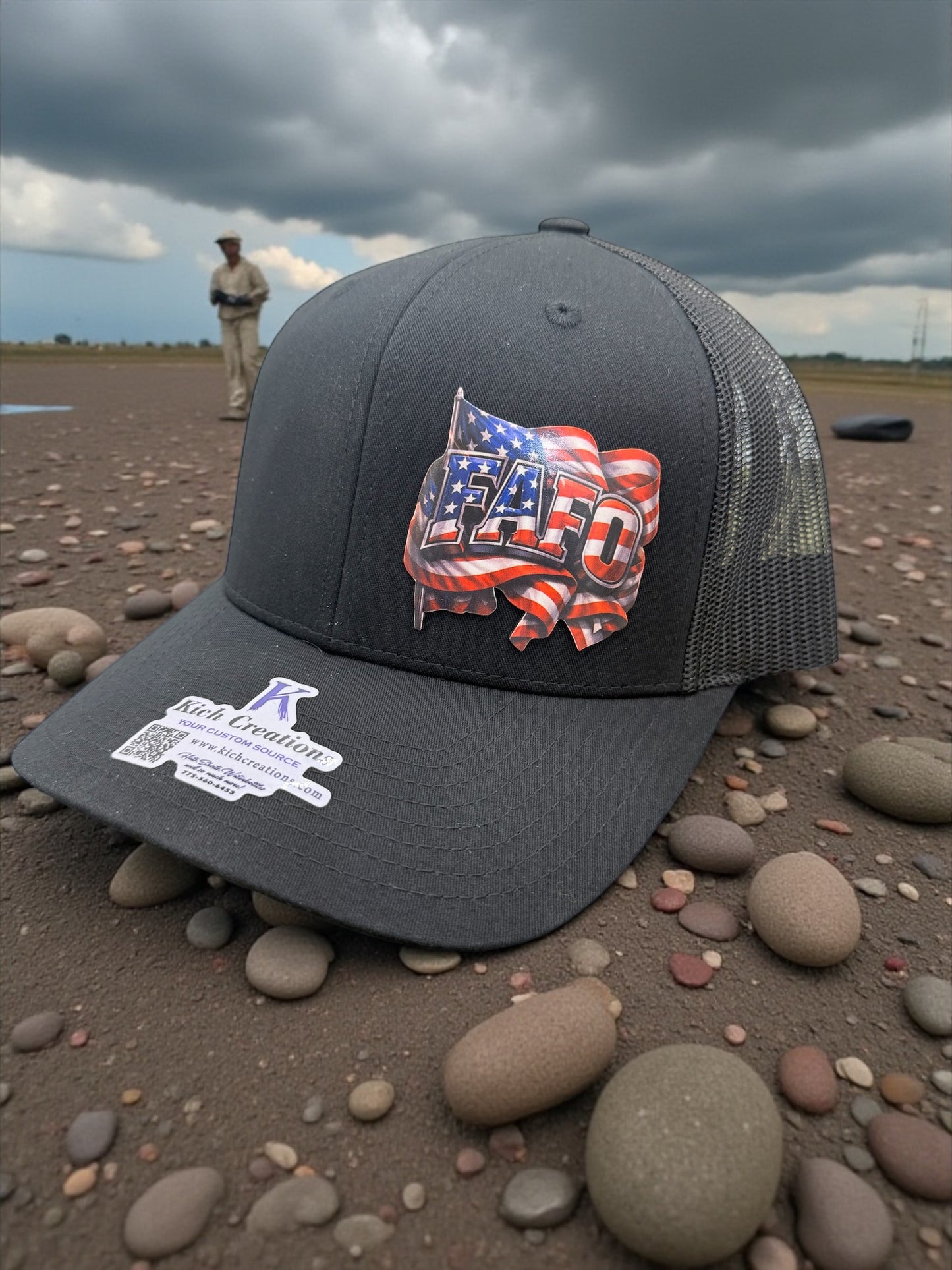 FAFO American Flag Patch Trucker Hat
