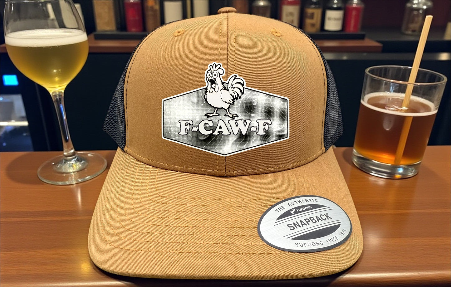 F-CAW-F patch snapback hat