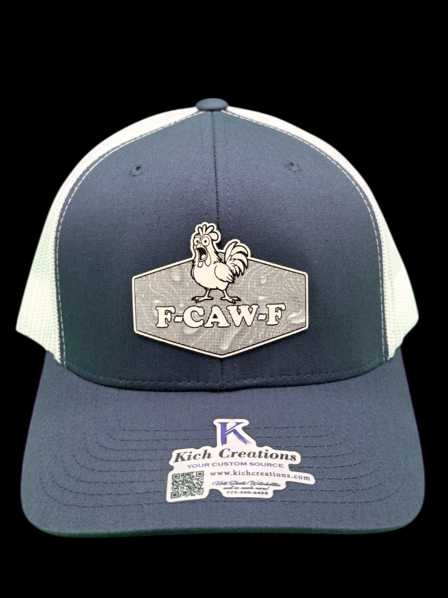 F-CAW-F patch snapback hat