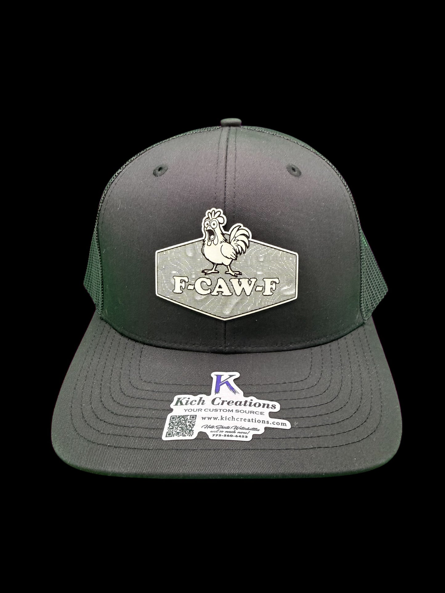 F-CAW-F patch snapback hat