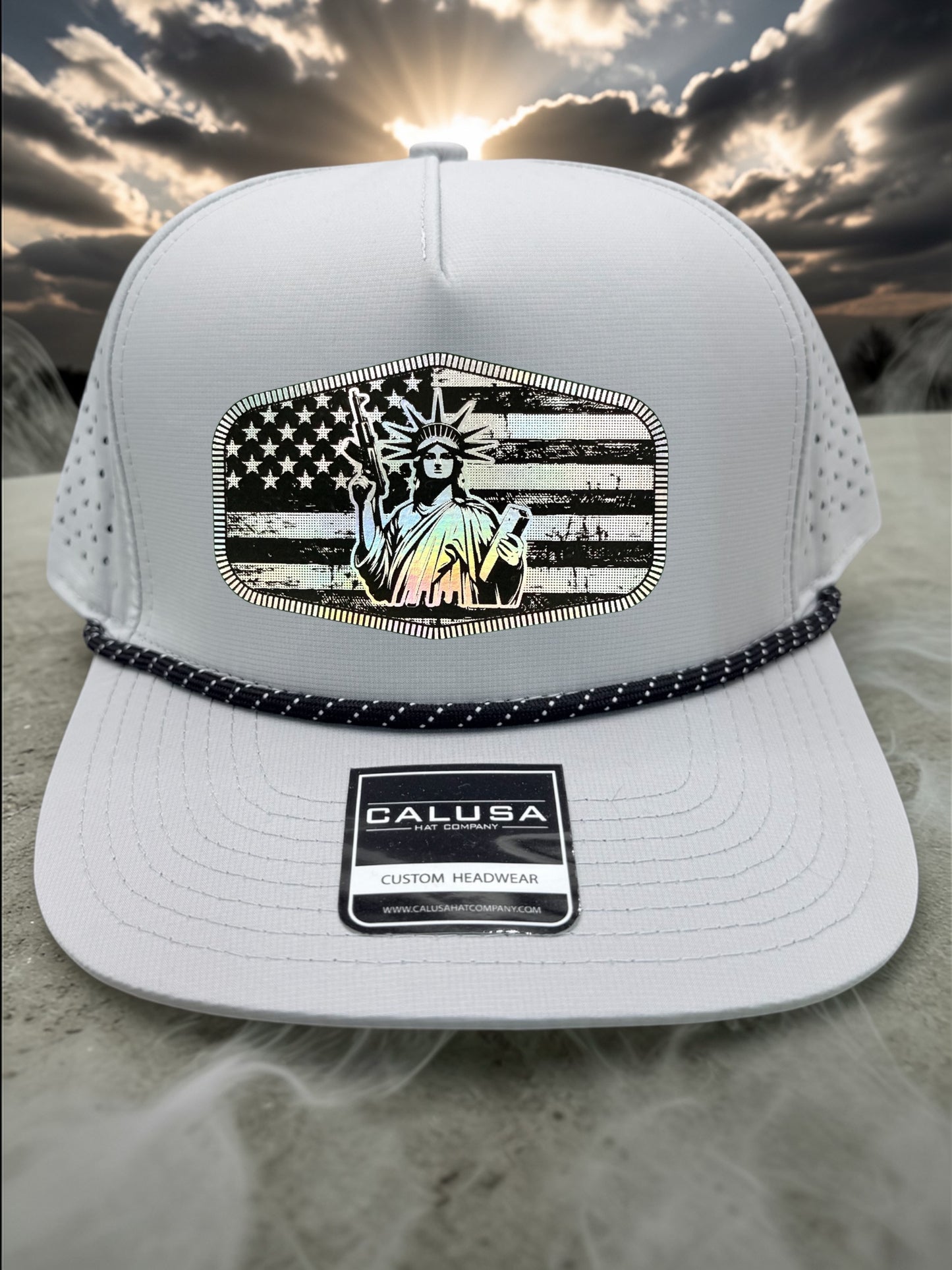 Holographic patriot flag