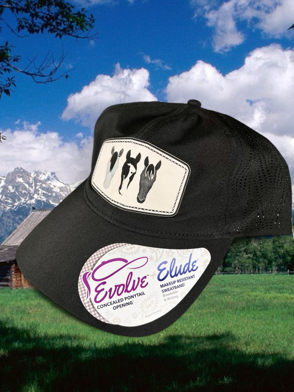 Female pony tail hat